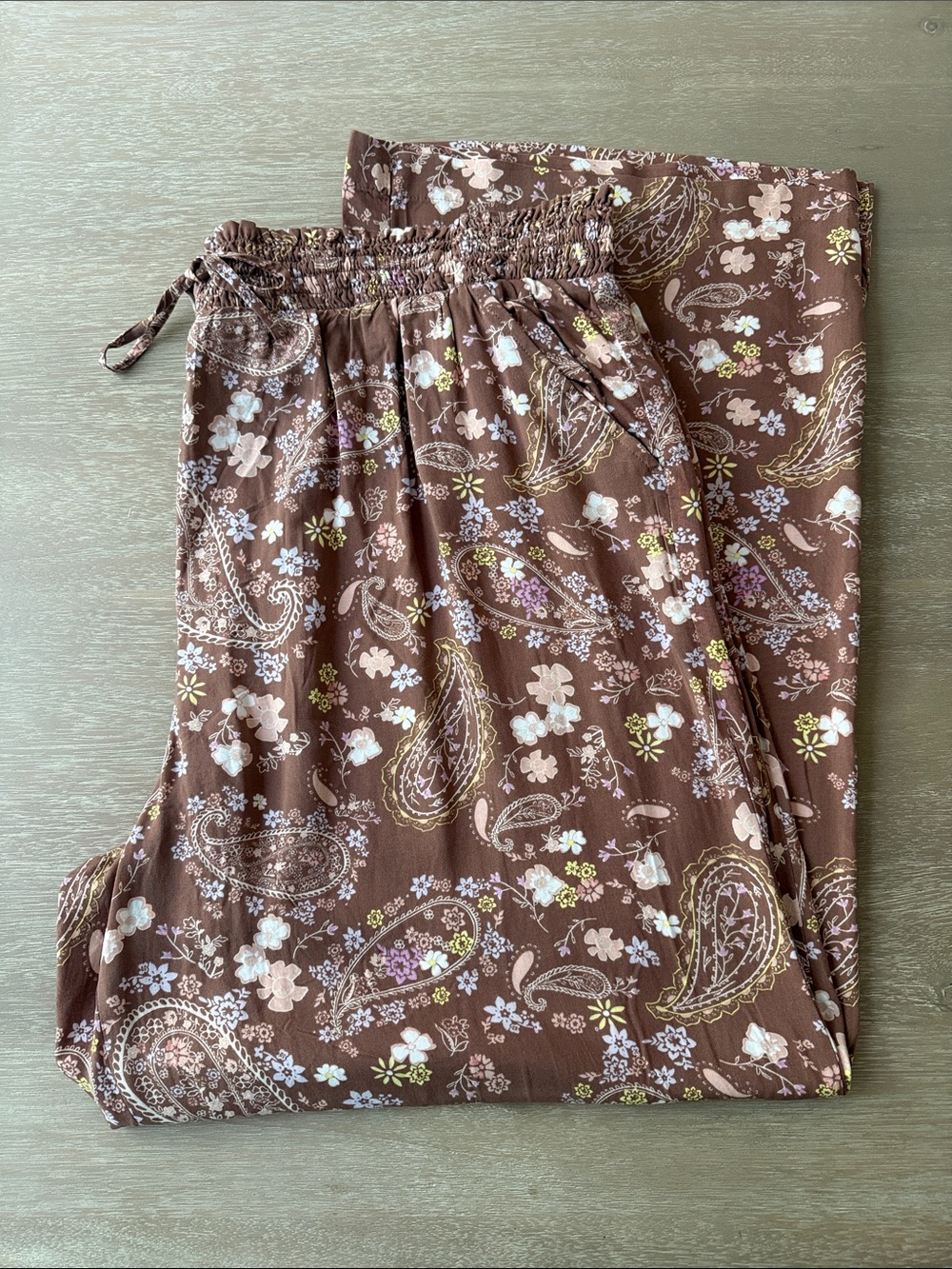 NWT SO Paisley Print Wide Leg Pants | 2X